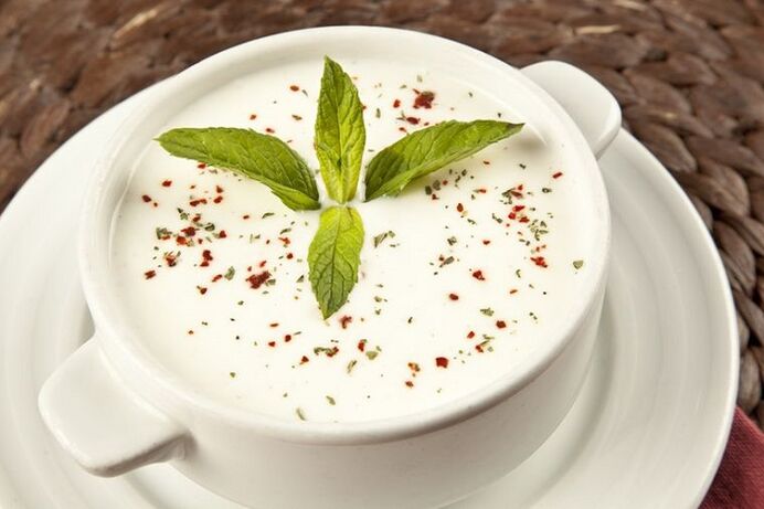 slimming yogurt soup